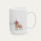 Custom Australian Cattle Dog Red Chrismas Santa Hat Mug