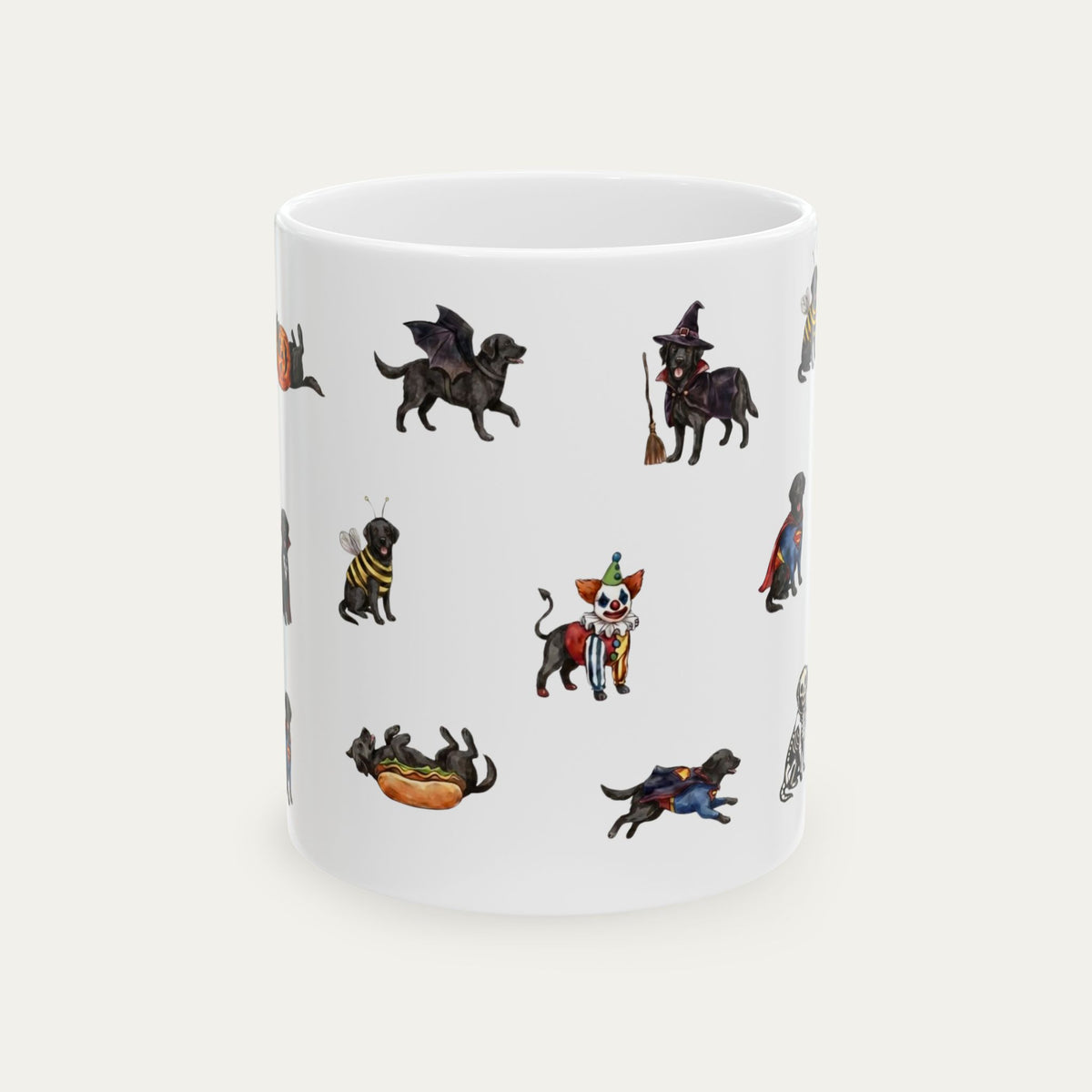 Labrador Black Halloween mug