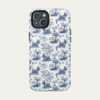 Scottish Terrier Blue Toile Phone case