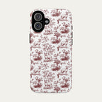 Sphynx Cat Burgundy Toile phone Case