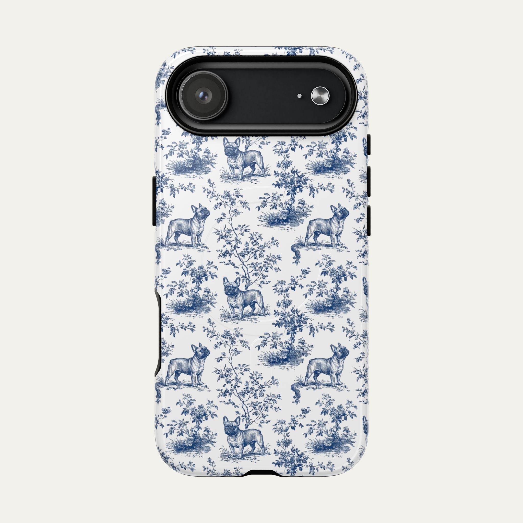 French bulldog Blue Toile Phone case