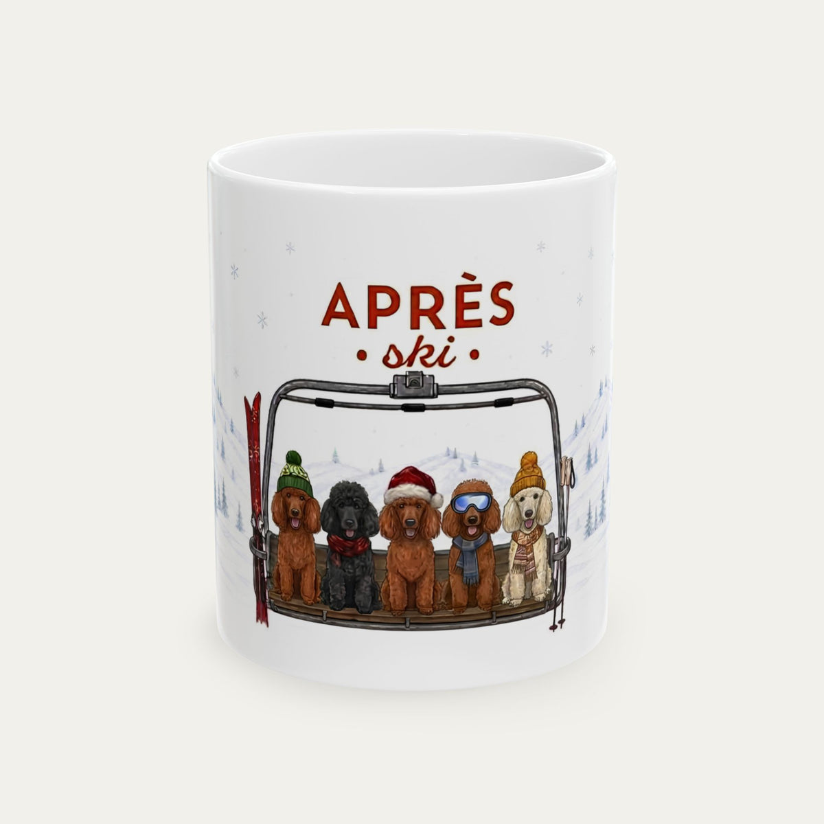 Standard poodle  Aprés Ski Mug