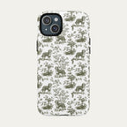 Bernedoodle Sage Green Toile phone Case