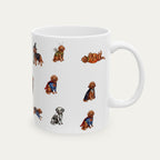 Goldendoodle Red Halloween mug