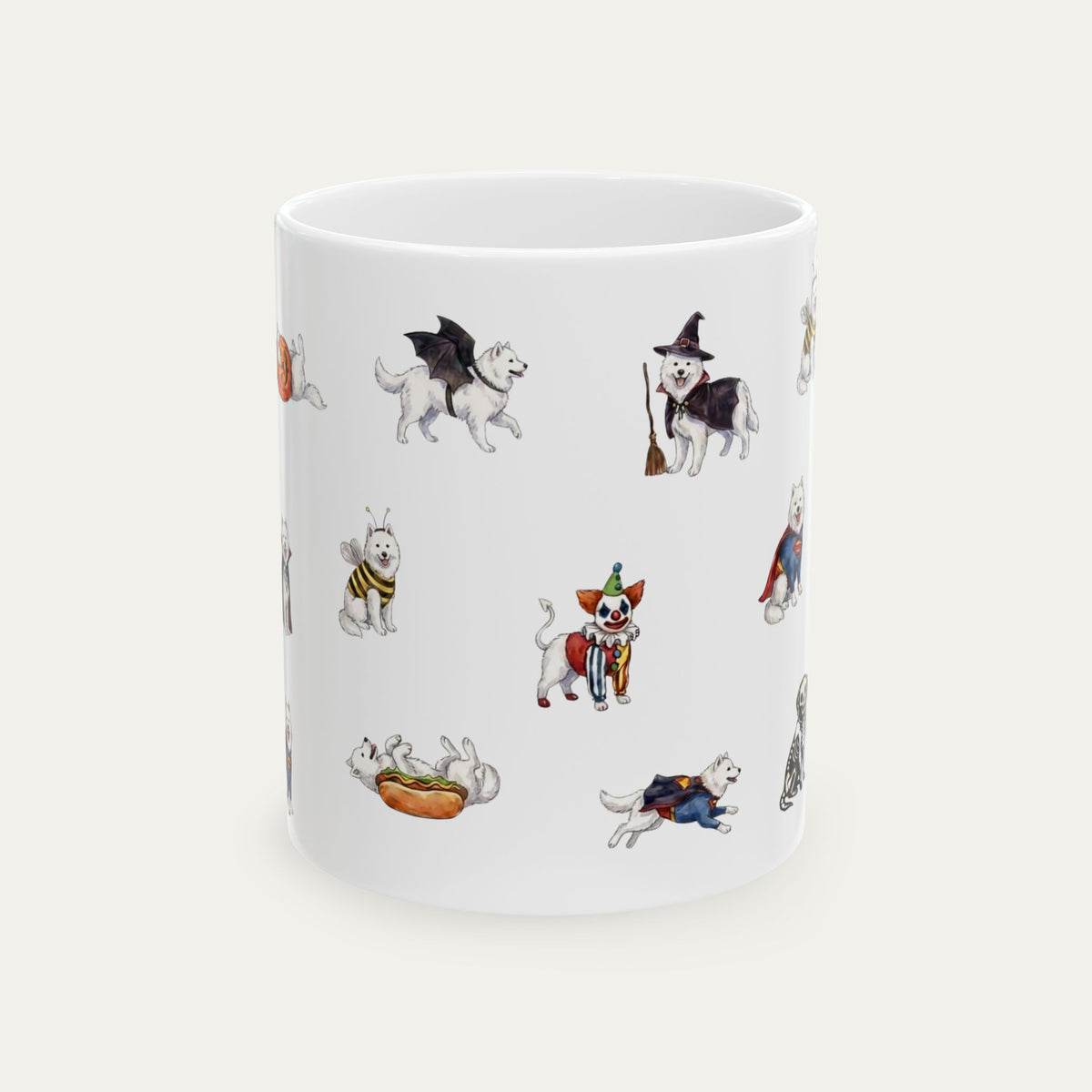 Samoyed Halloween mug