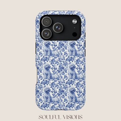Labradoodle Toile De Jouy Magnetic Phone Case