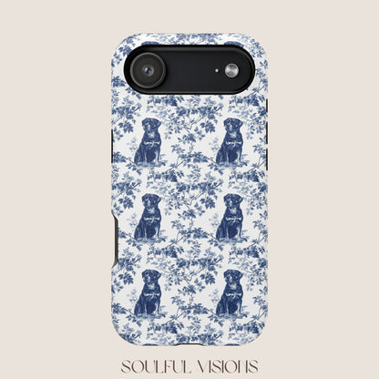 Rottweiler Toile De Jouy Magnetic Phone Case