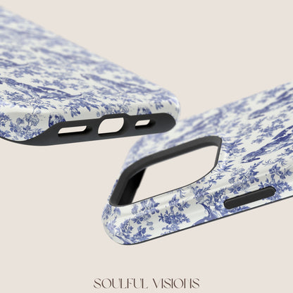 Bloodhound Toile De Jouy Magnetic Phone Case