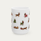 Bloodhound Christmas Mug