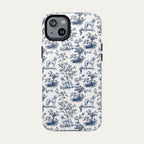 Saluki Blue Toile Phone case