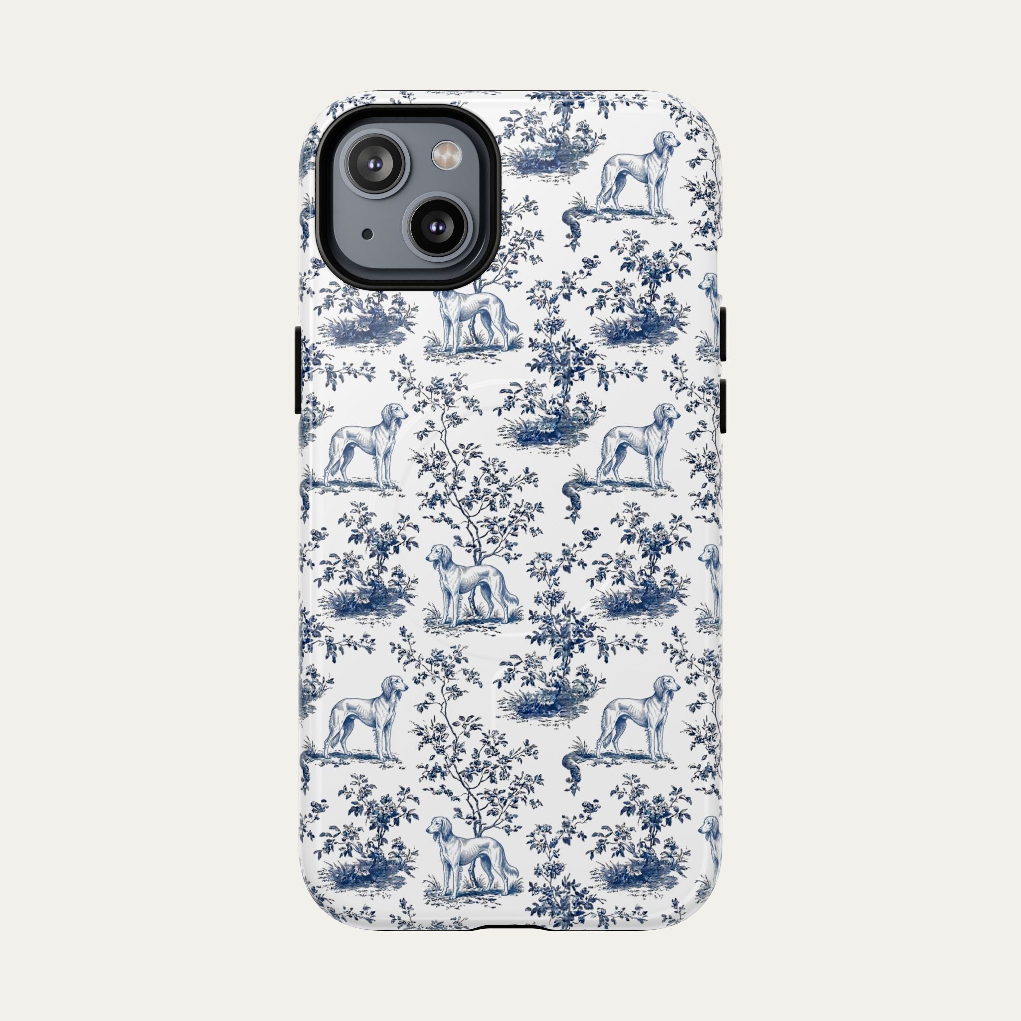 Saluki Blue Toile Phone case