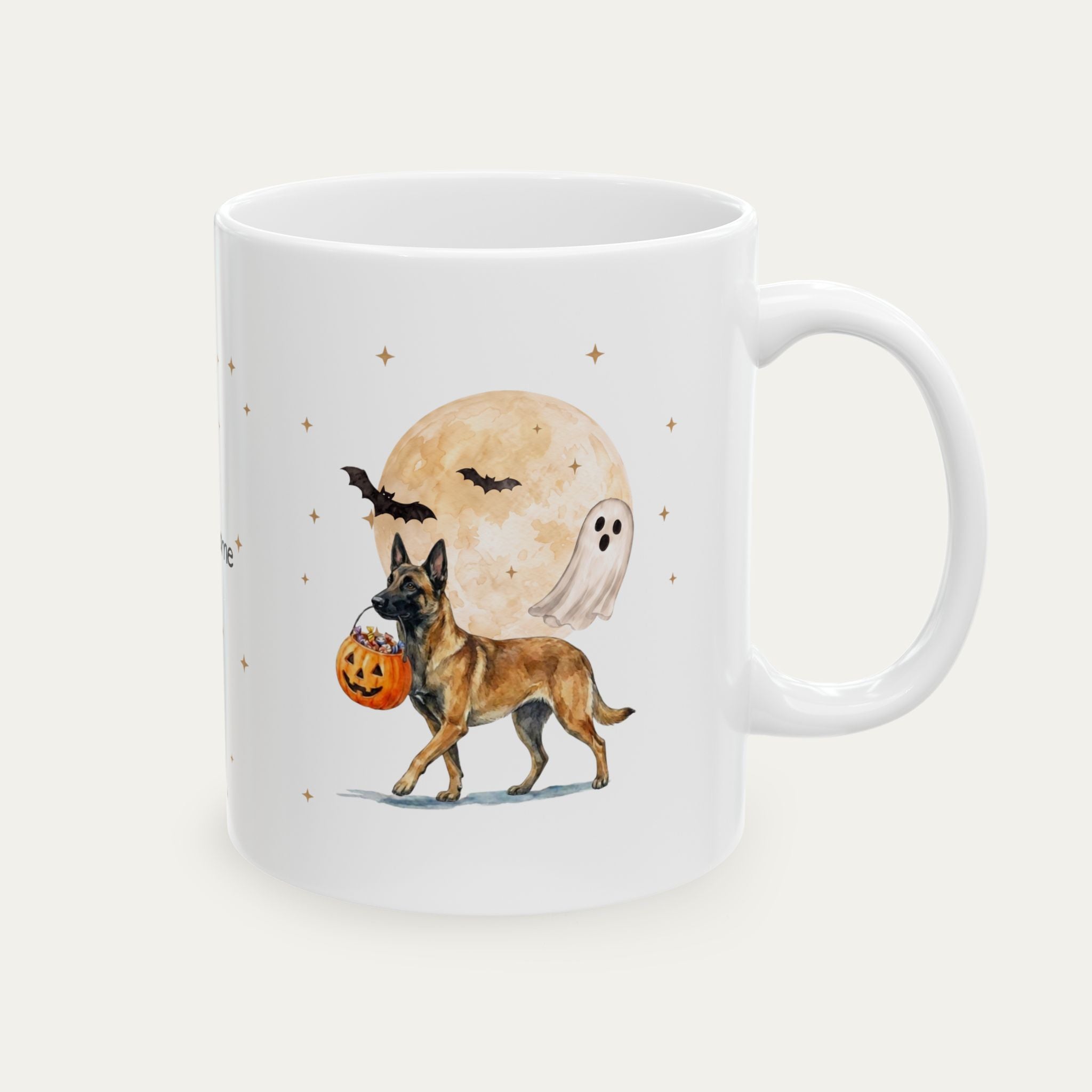Custom Belgian Malinois Halloween mug
