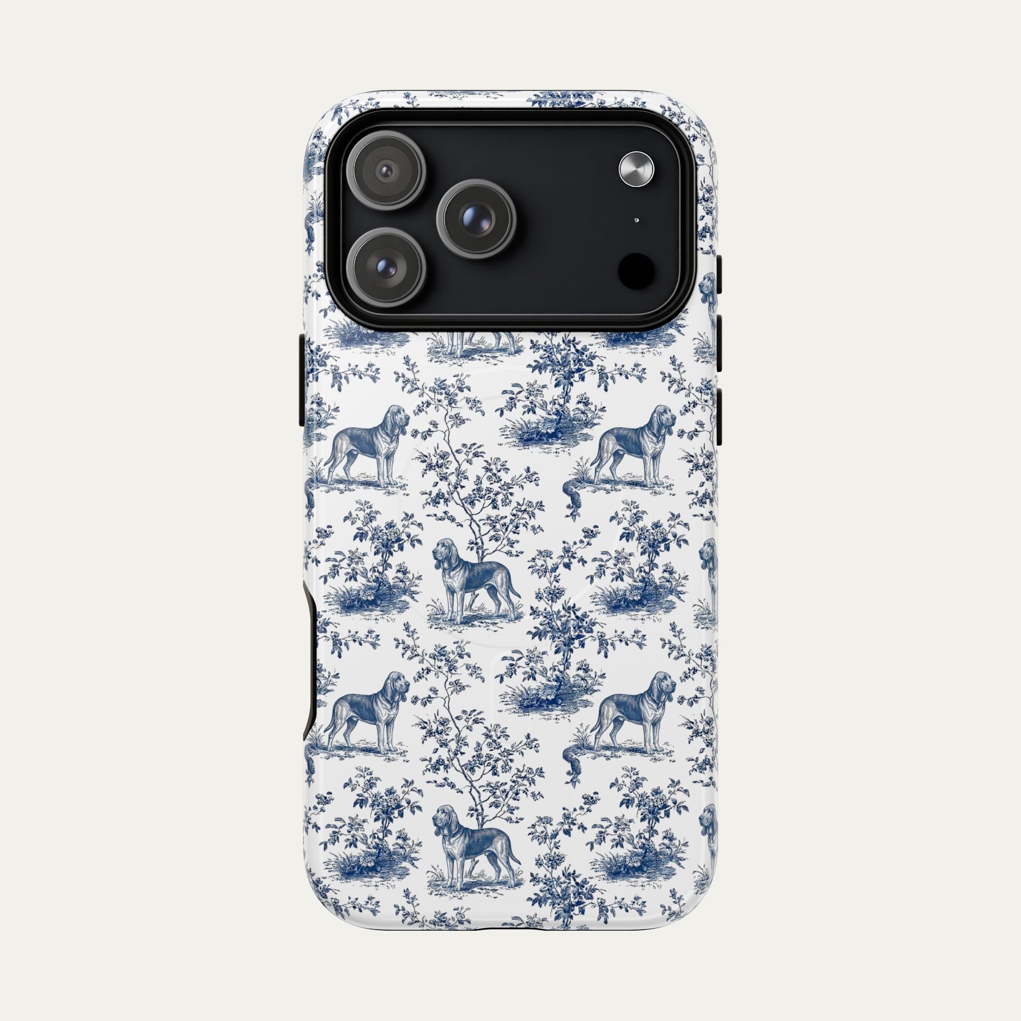 Bloodhound Blue Toile Phone case