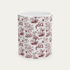 Siamese Cat Burgundy Toile Mug