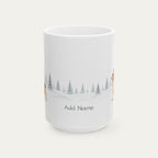 Custom Australian Shepherd Red Merle Christmas Santa Hat Mug