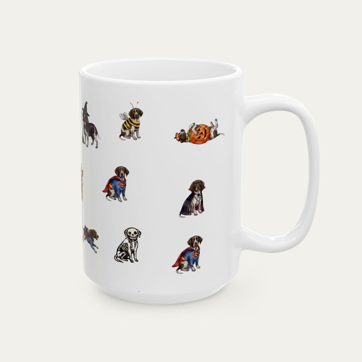 German Shorthaired Pointer Halloween mug