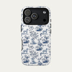 Dalmatian Blue Toile Phone case