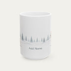 Custom Poodle White Christmas Santa Hat Mug