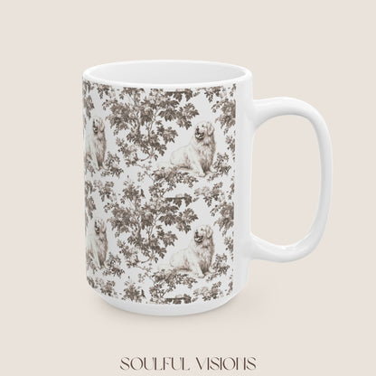 Great Pyrenees Toile De Jouy Mug