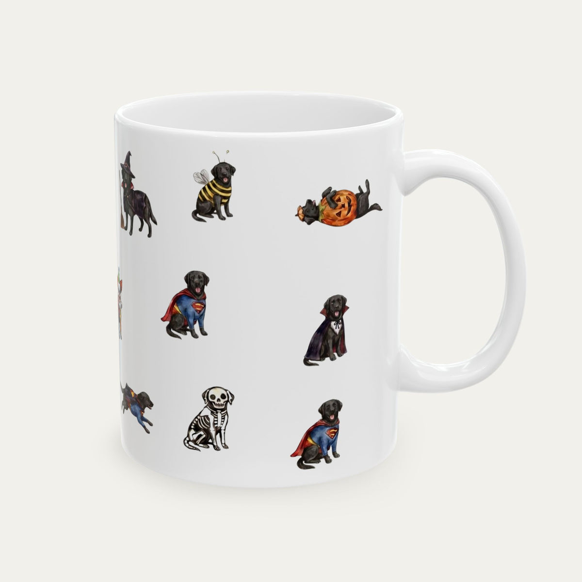 Labrador Black Halloween mug