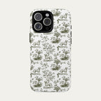 Labrador Retriever Sage Green Toile phone Case