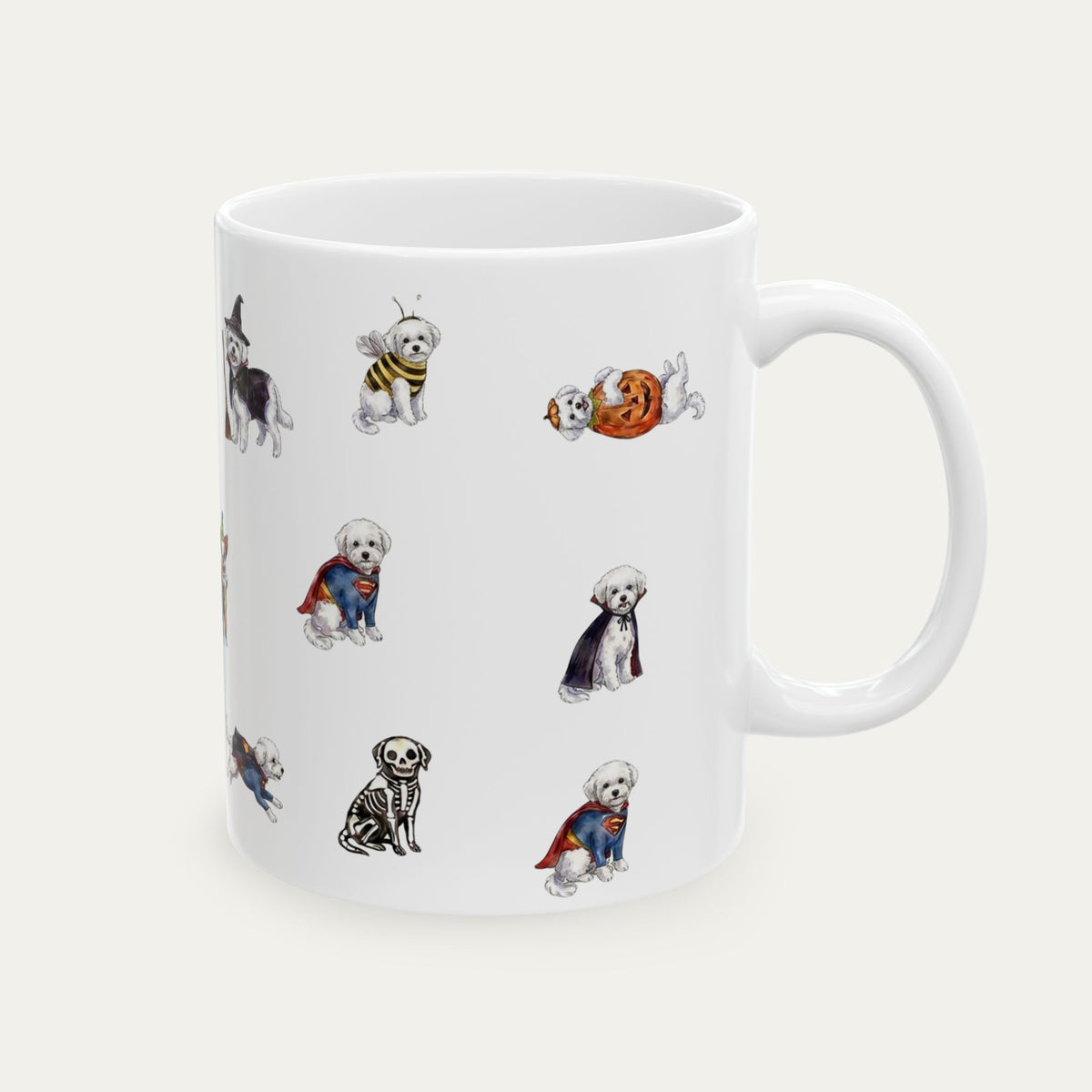 Bichon Frise Halloween mug
