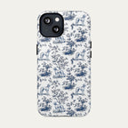 Saluki Blue Toile Phone case