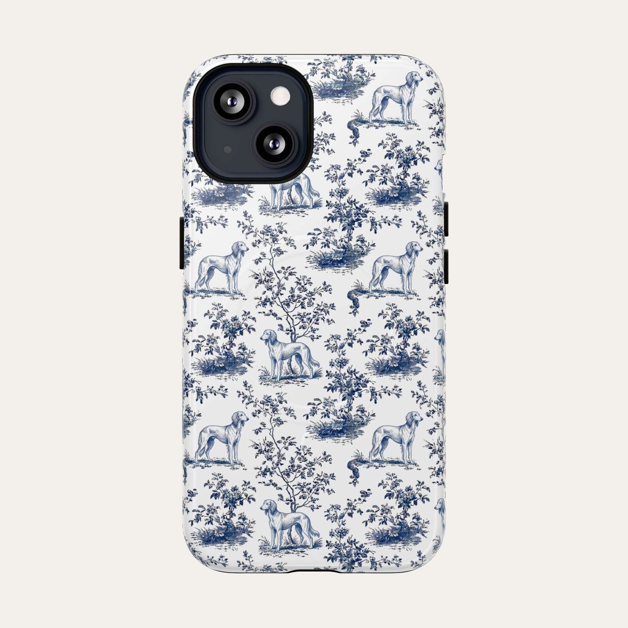 Saluki Blue Toile Phone case
