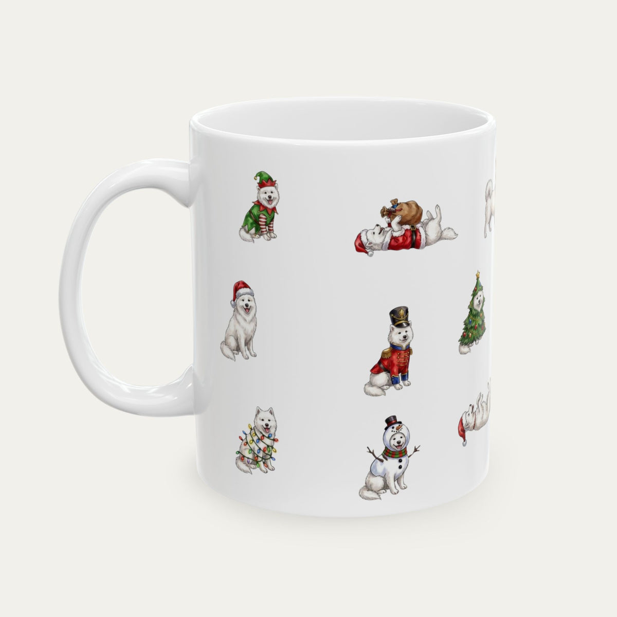 Samoyed Christmas Mug