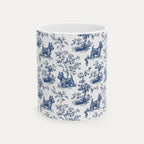 Scottish Terrier Blue Toile Mug