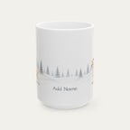 Custom Chihuahua Cream Christmas Santa Hat Mug