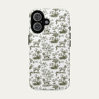 Wirehaired Pointing Griffon Sage Green Toile phone Case