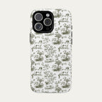 Pug Sage Green Toile phone Case