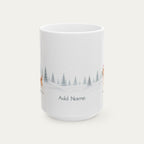 Custom Beagle Red and White Christmas Santa Hat Mug
