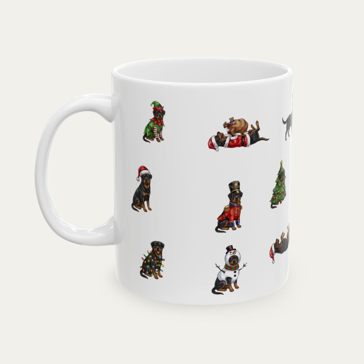 Rottweiler Christmas Mug