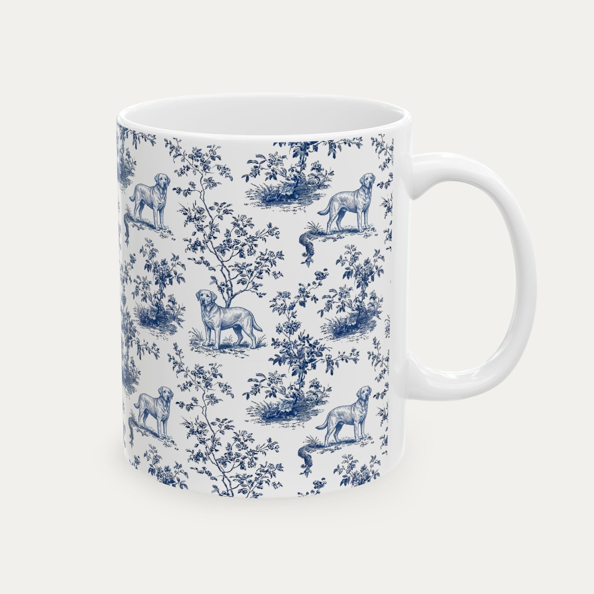 Labrador Retriever Blue Toile Mug