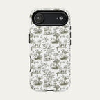 Maltese Sage Green Toile phone Case