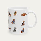 Labradoodle Red Halloween mug