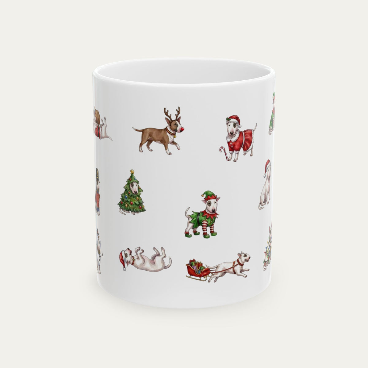 Bull Terrier Christmas Mug