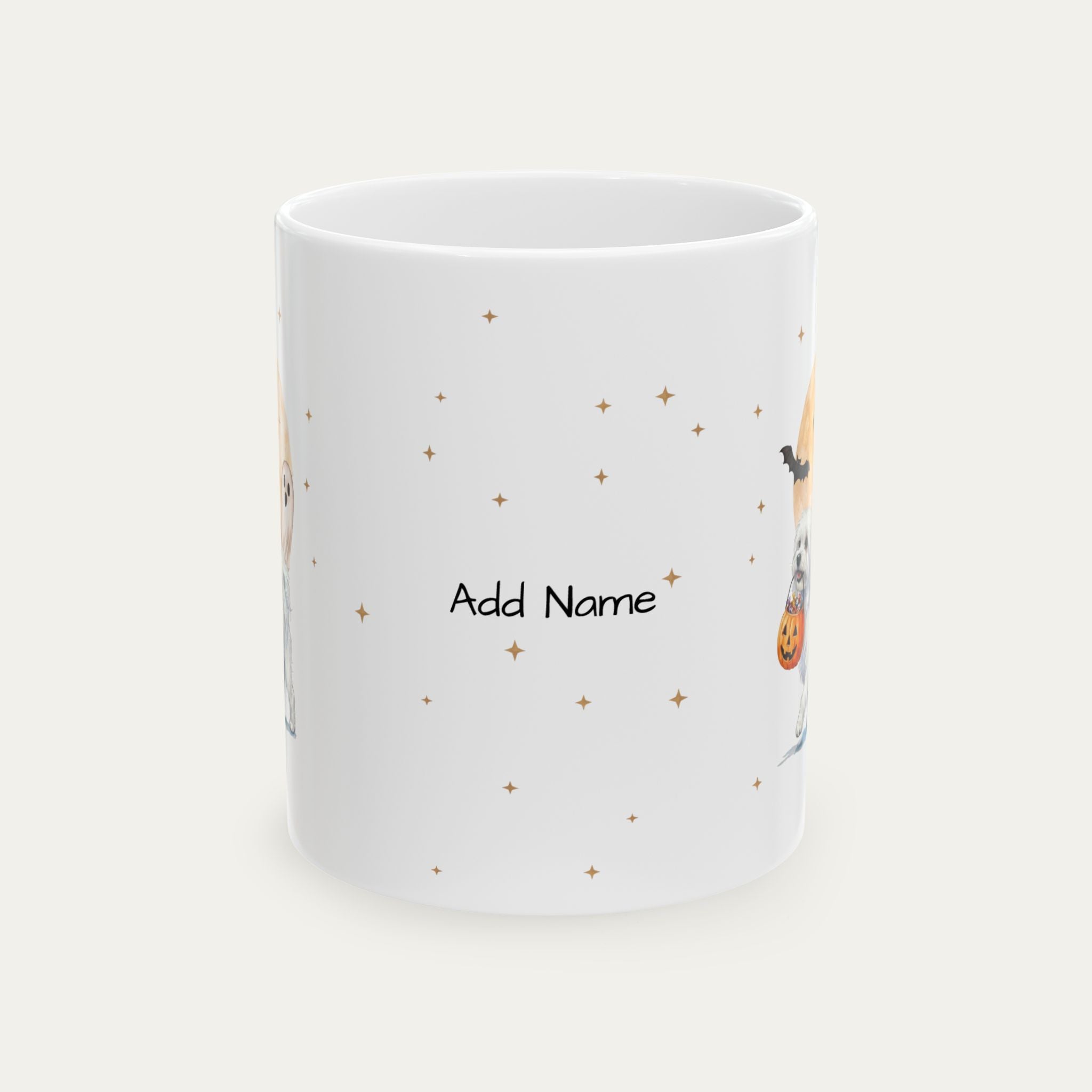 Custom Maltese Halloween mug