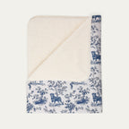 Rottweiler Toile De Jouy Fleece Blanket