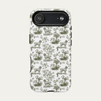 Wirehaired Pointing Griffon Sage Green Toile phone Case