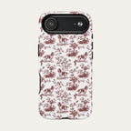 English Springer Spaniel Burgundy Toile phone Case