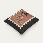 Golden Retriever Red Halloween Woven Pillow