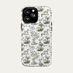 Dalmatian Sage Green Toile phone Case