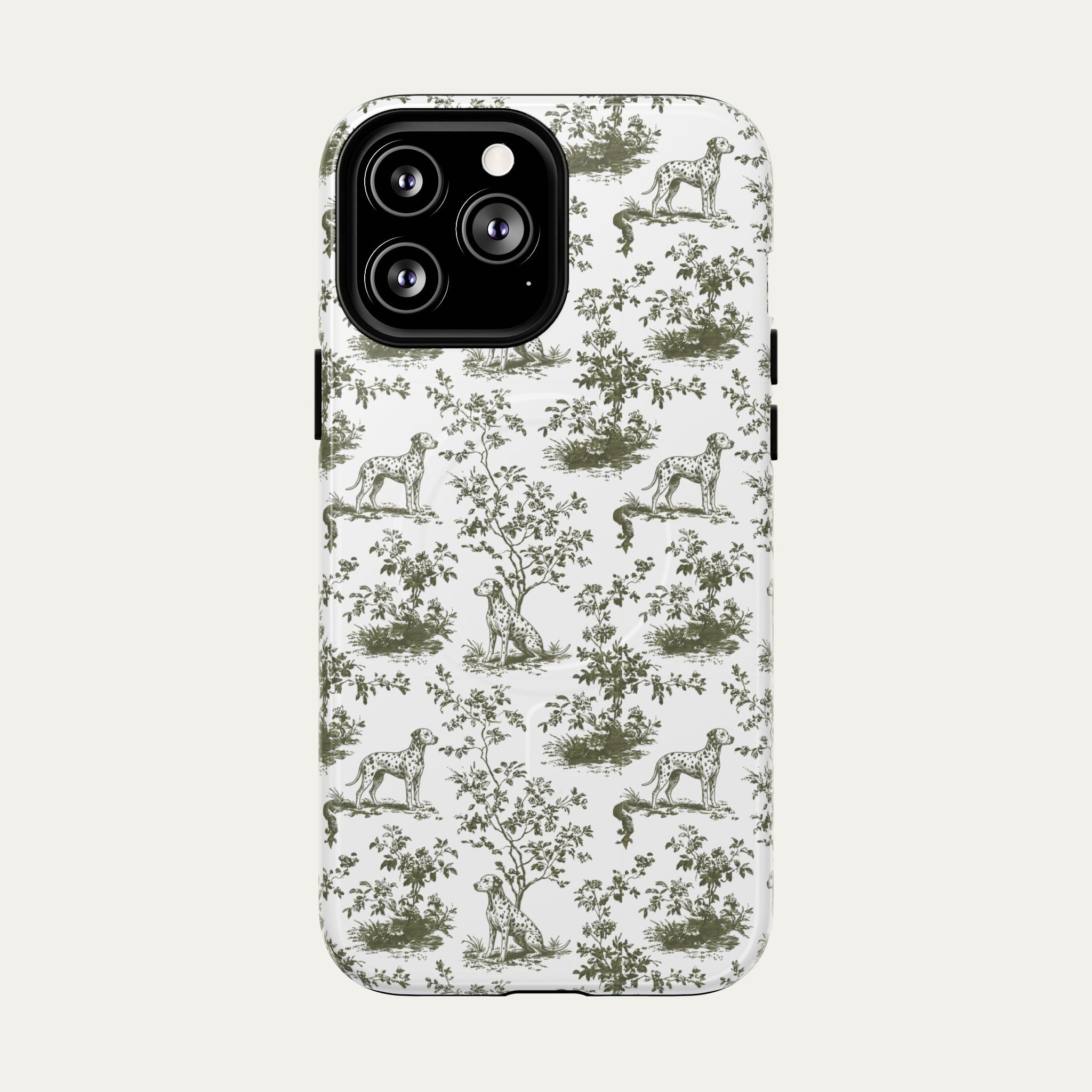 Dalmatian Sage Green Toile phone Case