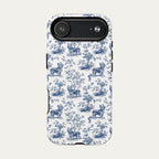 Yorkshire Terrier Blue Toile Phone case