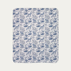 Belgian Malinois Toile De Jouy Fleece Blanket