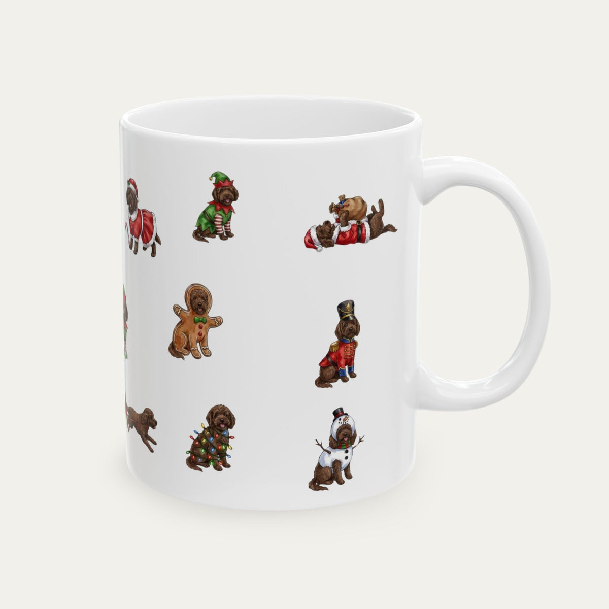 Goldendoodle Chocolate Christmas Mug