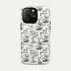 Dalmatian Sage Green Toile phone Case